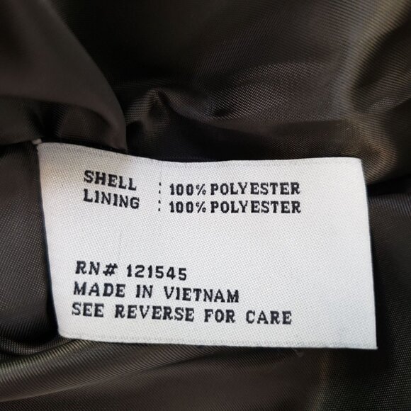 London Fog Metallic Bronze Tie Waist Trench Coat Size M/L - Picture 7 of 9